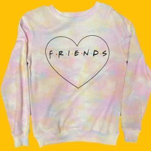 Friends Tie-dye graphic pullover sweater !